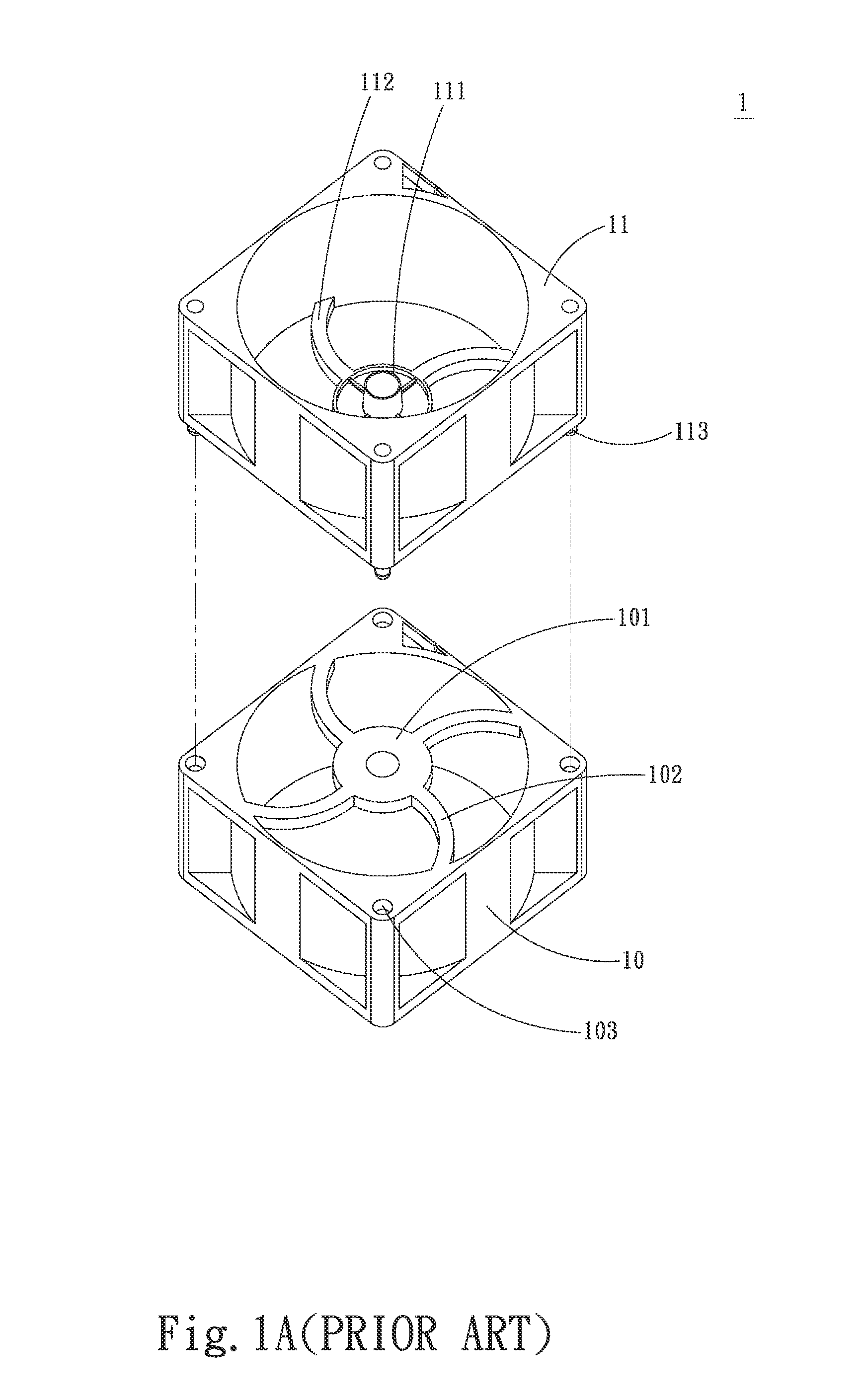 Symmetrical series fan structure