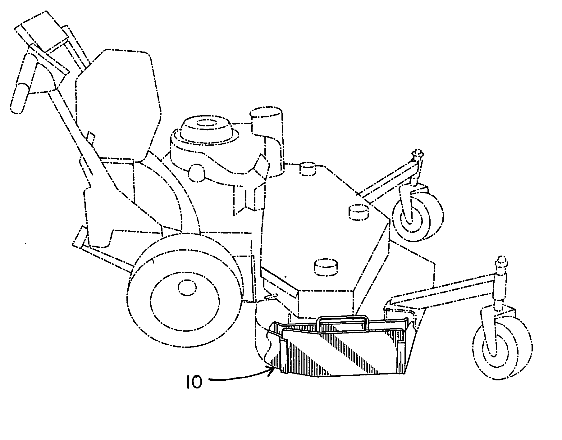 Mower discharge door