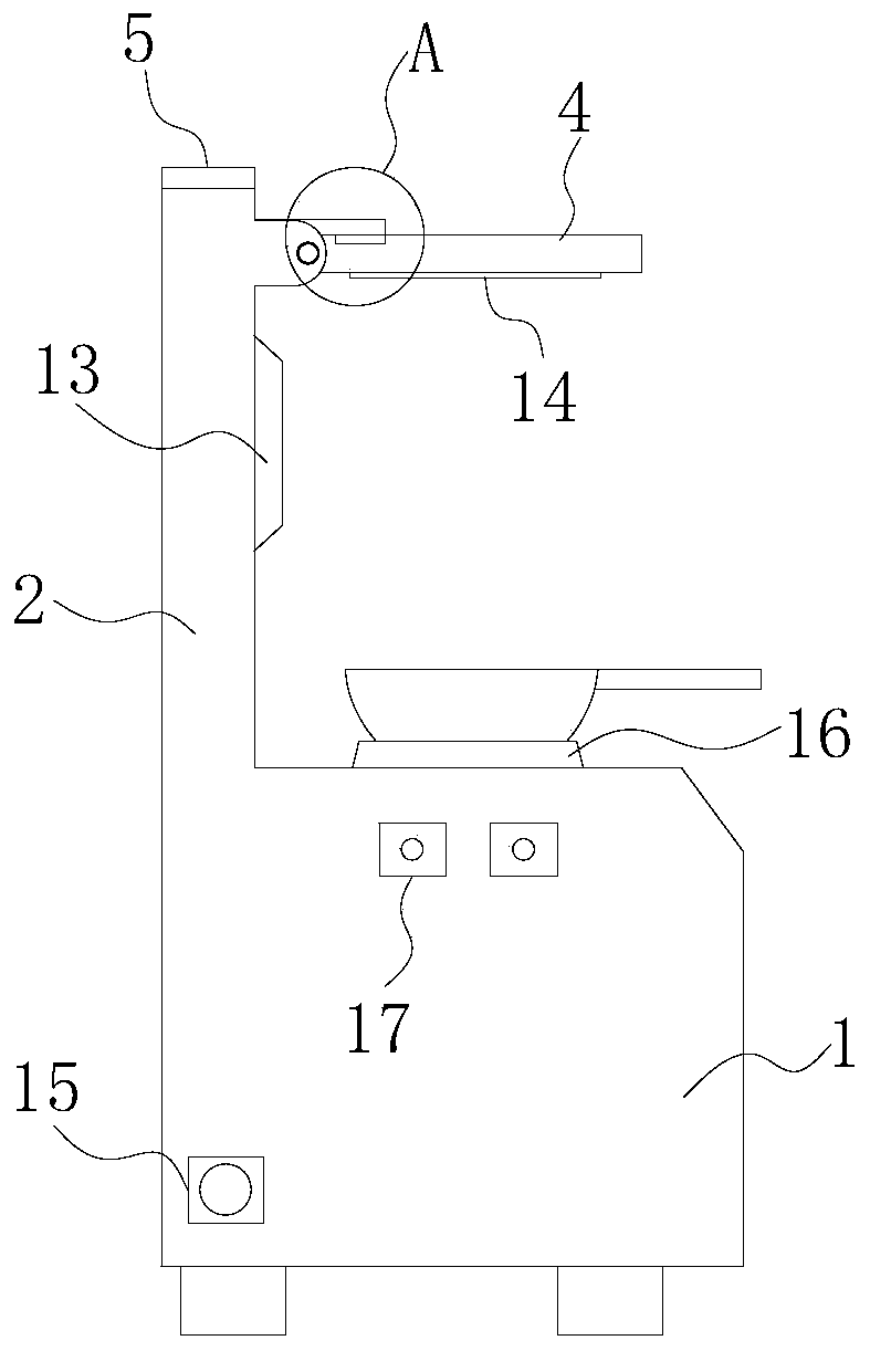 A fire-safe integrated stove