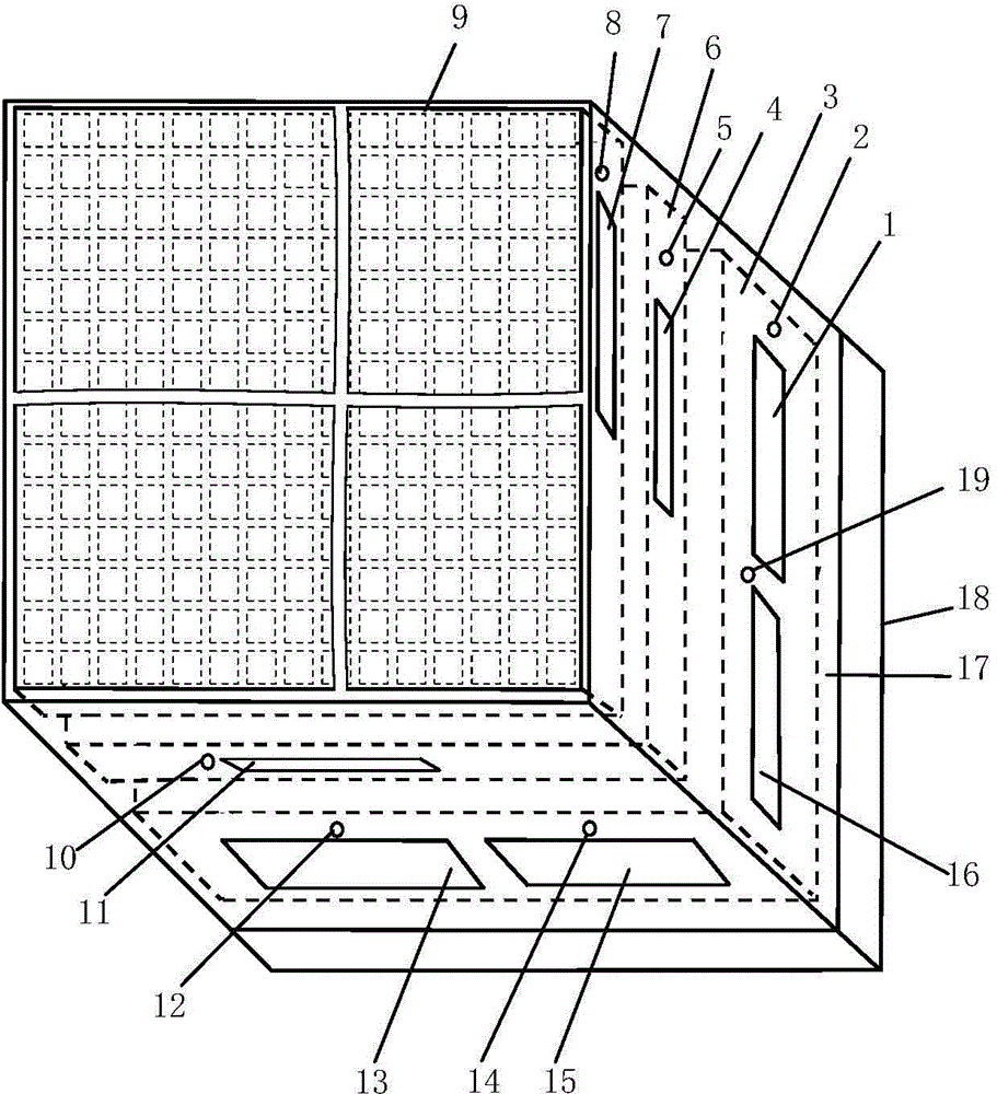 Liquid crystal element multiple eye telescoping bionic imaging detection chip