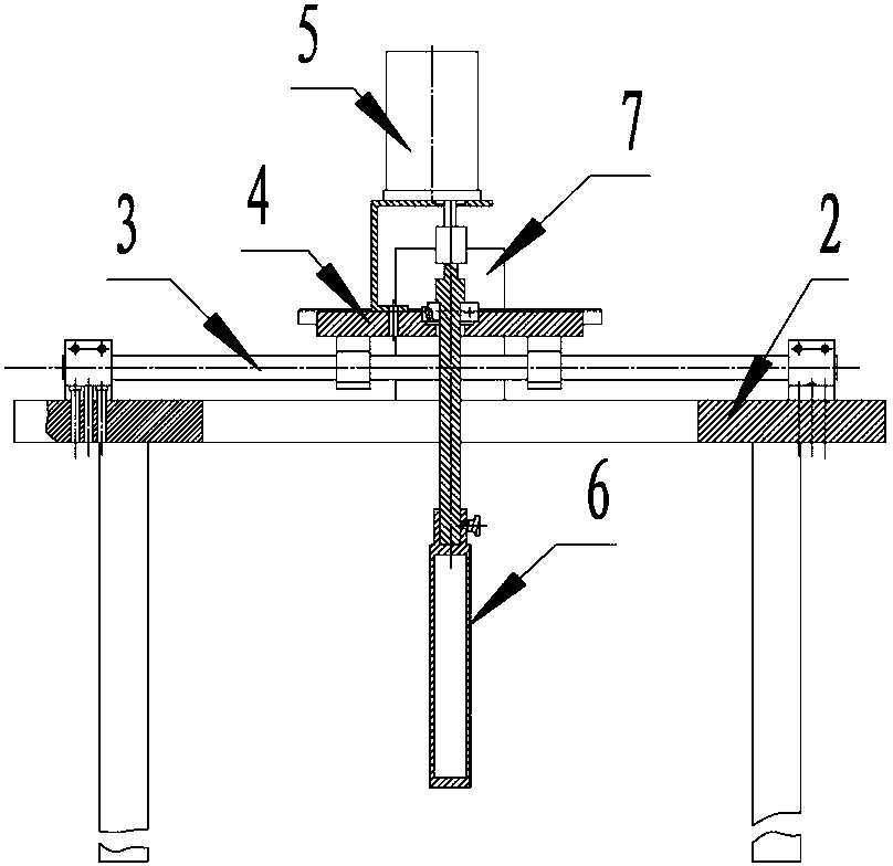 Oscillatory type tidal current power generation capture efficiency testing device