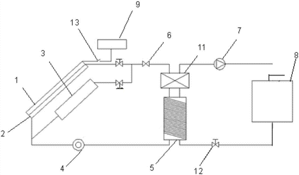 Phase change heat storage solar air source dual-heat-source heat pump hot water power generation system