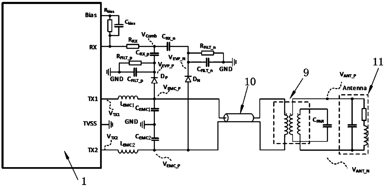 An RFID card reader transceiver device and a system