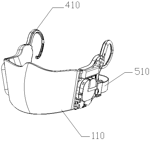 Double-fan breathing mask and implementation method thereof