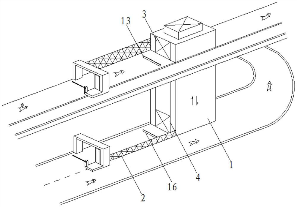 Elevated road lifting access system