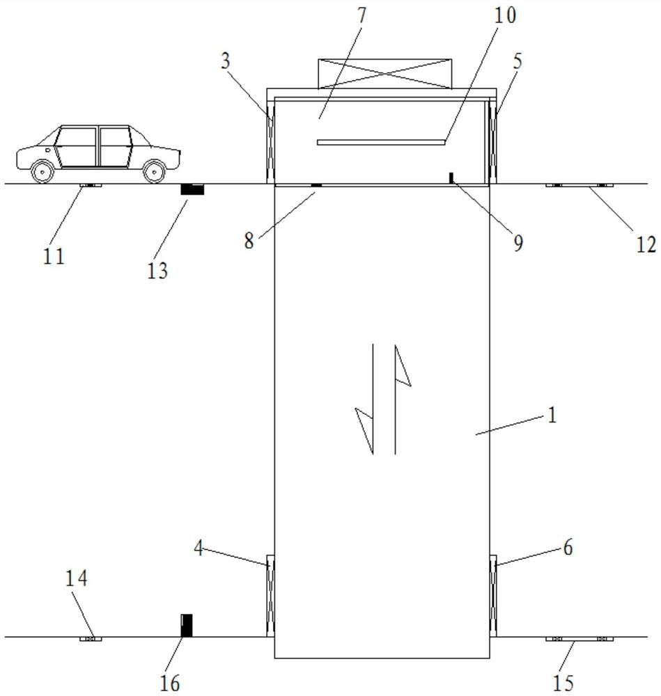 Elevated road lifting access system