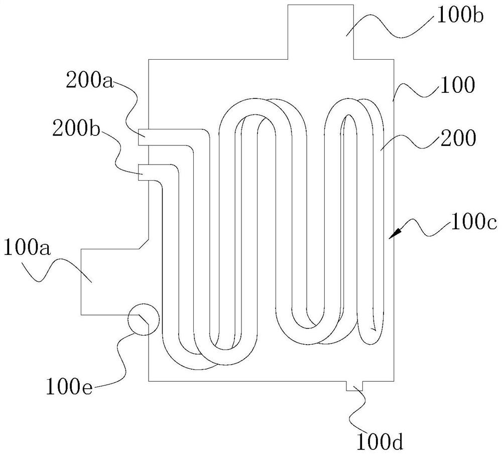 Condensation heat exchange structure and gas water heater