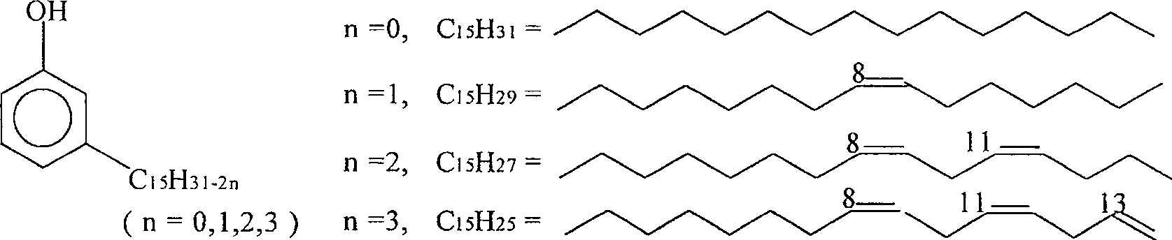 Preparation method of cashew nut oil modified alkyd resin