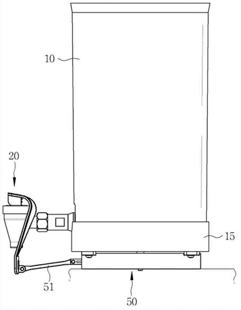 Rotation stirring juice dispenser