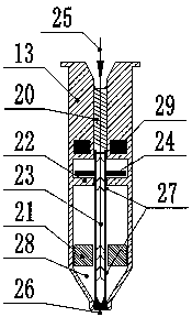 Direct injection gas nozzle and engine and power system of direct injection gas nozzle