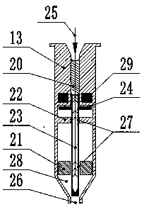 Direct injection gas nozzle and engine and power system of direct injection gas nozzle