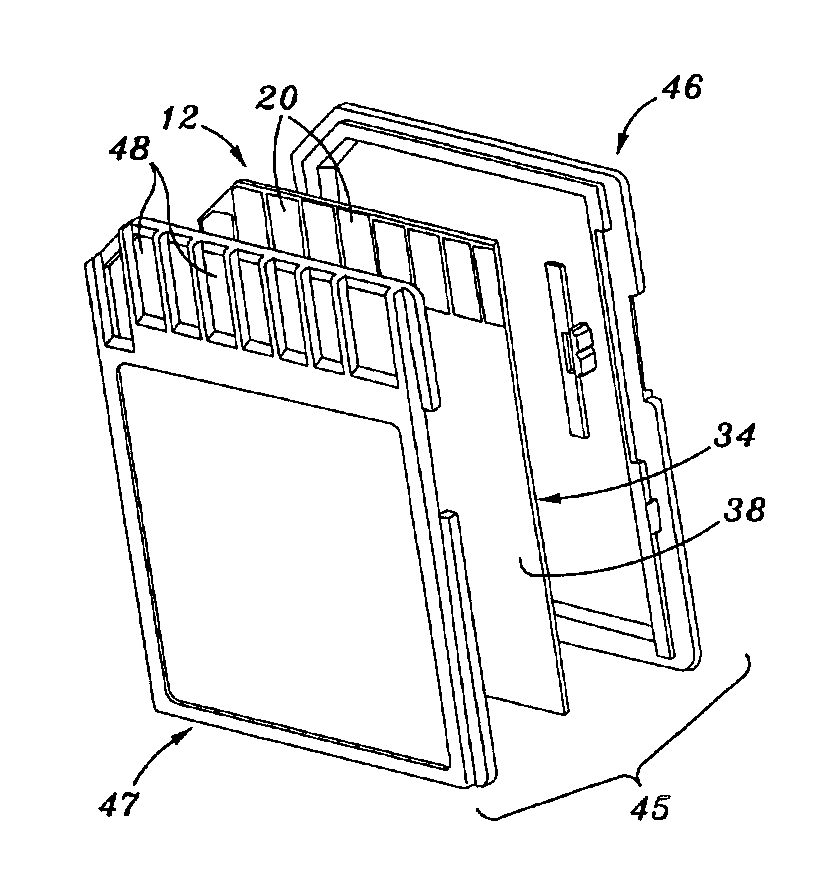 Die down multi-media card and method of making same