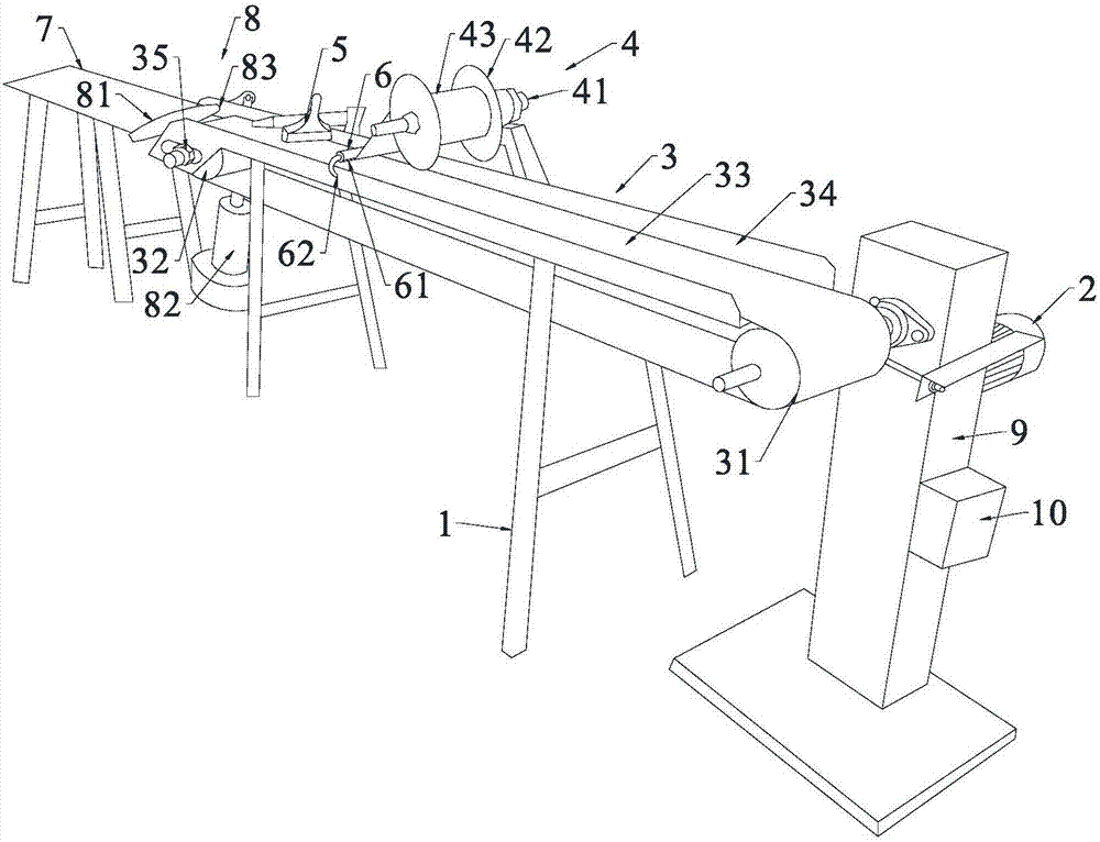 Laminating device for cover plate of injection-molded electric energy metering box