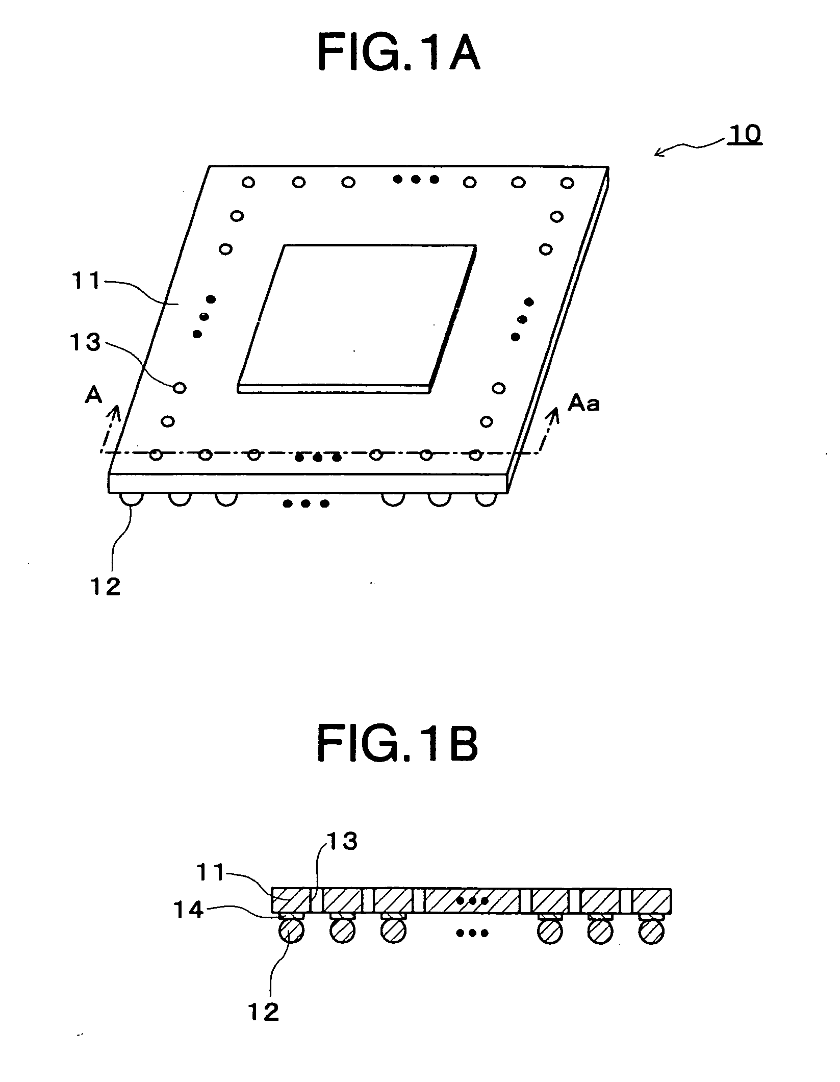 IC package, inspection method of IC package mounting body, repairing method of IC package mounting body, and inspection pin for IC package mounting body