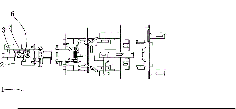 Headstock pipe positioning device of motorcycle frame welding tool