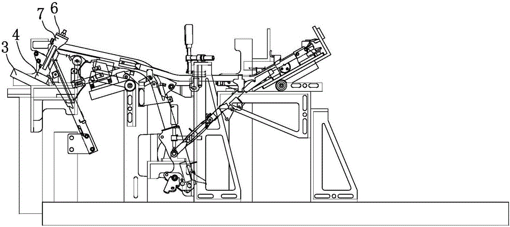 Headstock pipe positioning device of motorcycle frame welding tool