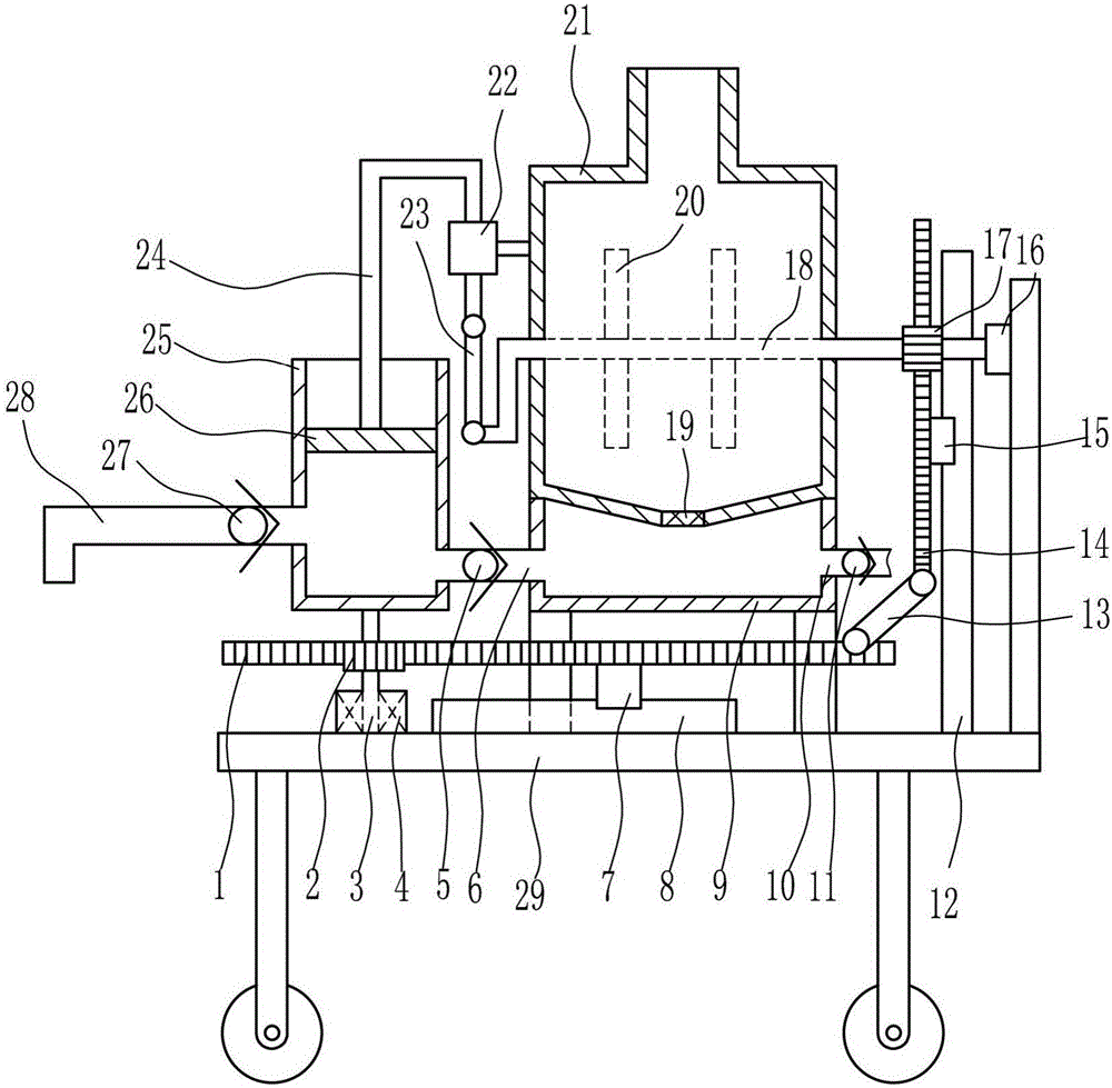 Agricultural high-reliability powder spraying machine