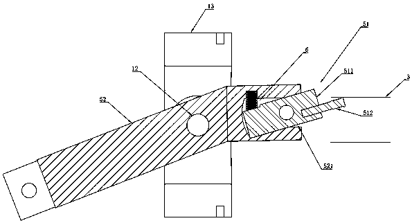 Special-shaped pipe end threaded rib forming device