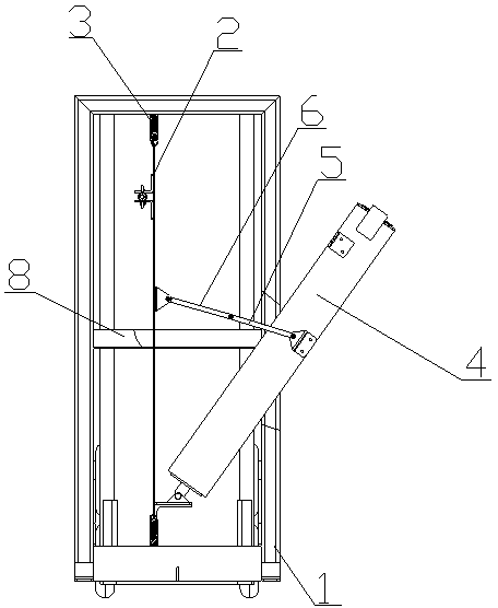 Vehicle-mounted protective device for portable digital radiography (DR) equipment