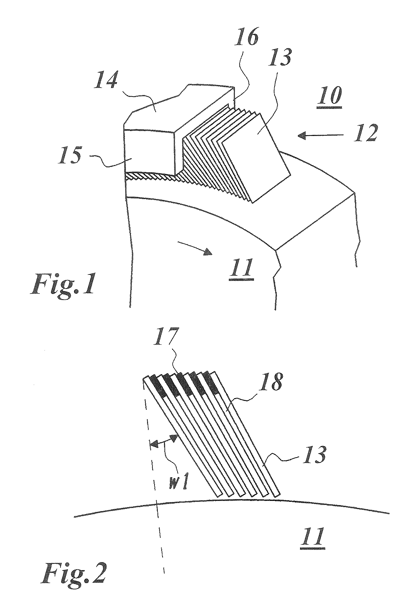 Method of processing seals like leaf seals