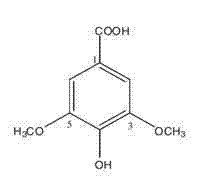 Application of syringic acid-(4-hydroxy-3,5-dimethoxybenzoic acid) in preparation of drugs for treating acute inflammation