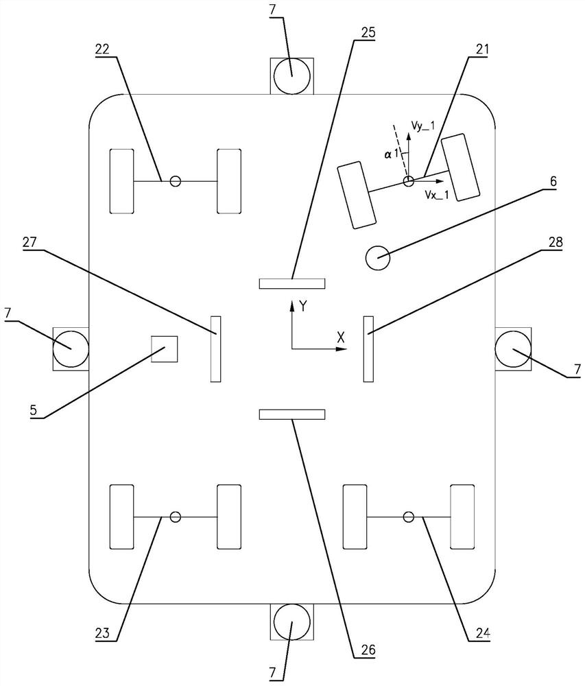 Navigation system based on differential wheel set AGV and control method