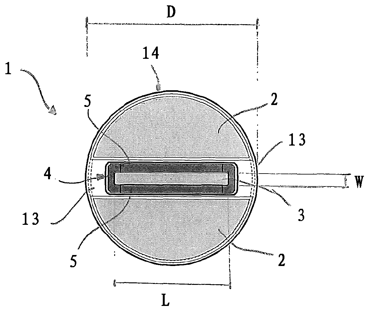 Ultrasound probe head comprising an imaging transducer with a shielding element