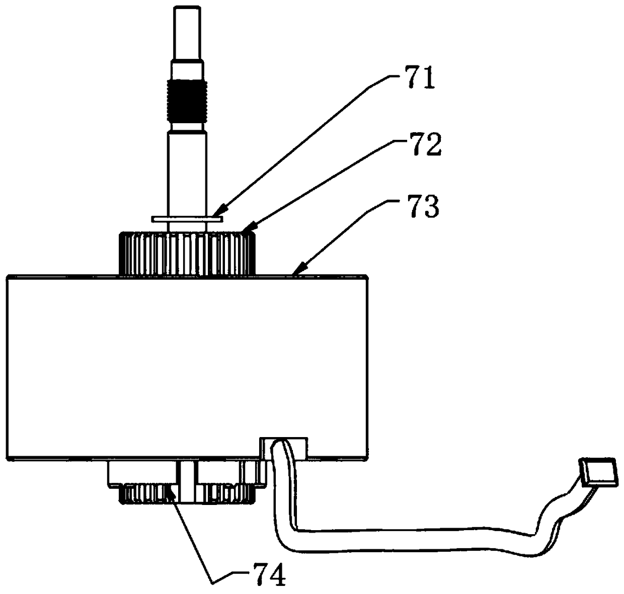 Double-fulcrum fan structure and cabinet air conditioner