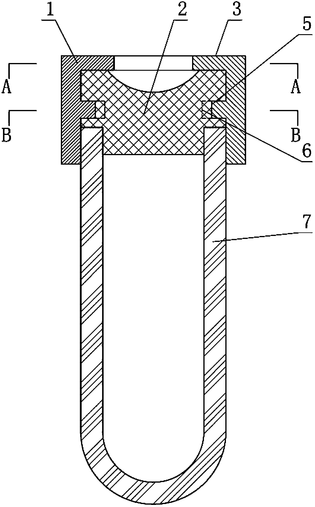 Centrifugal antiskid coagulation promoting tube