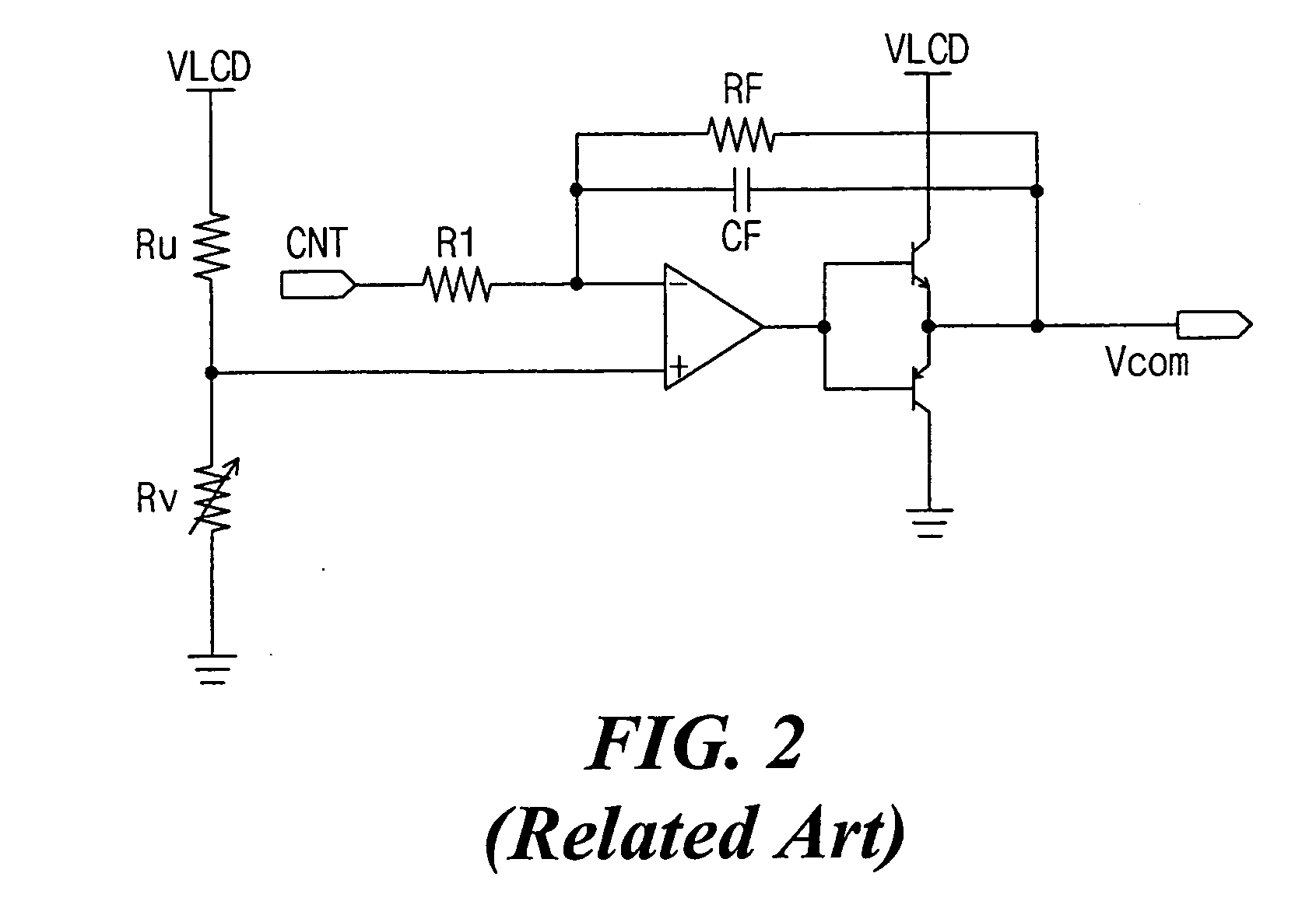 Common voltage source integrated circuit for liquid crystal display device