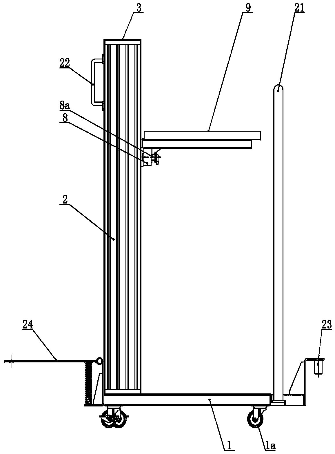 Self-balancing material vehicle