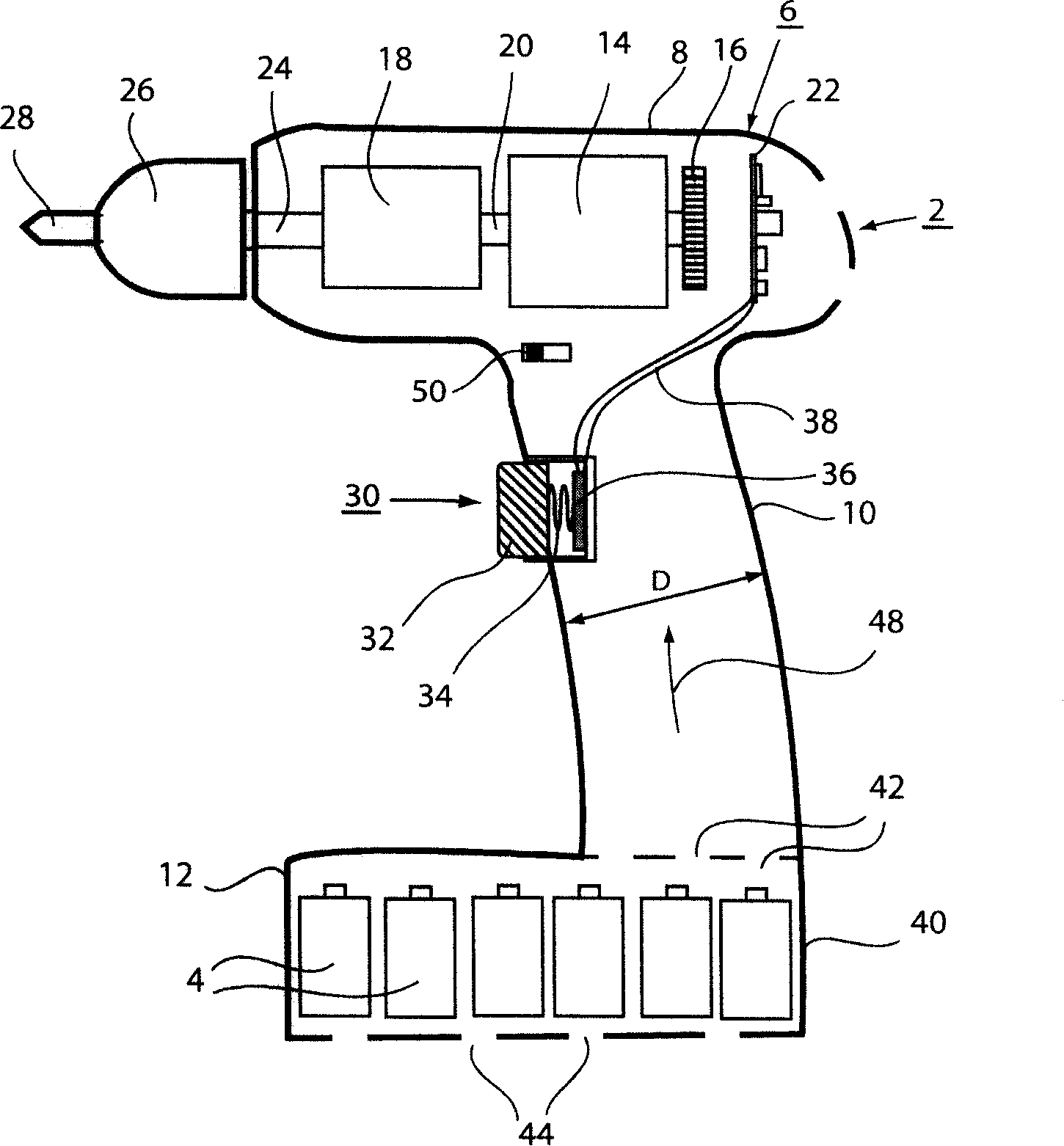 Hand-held electric tool