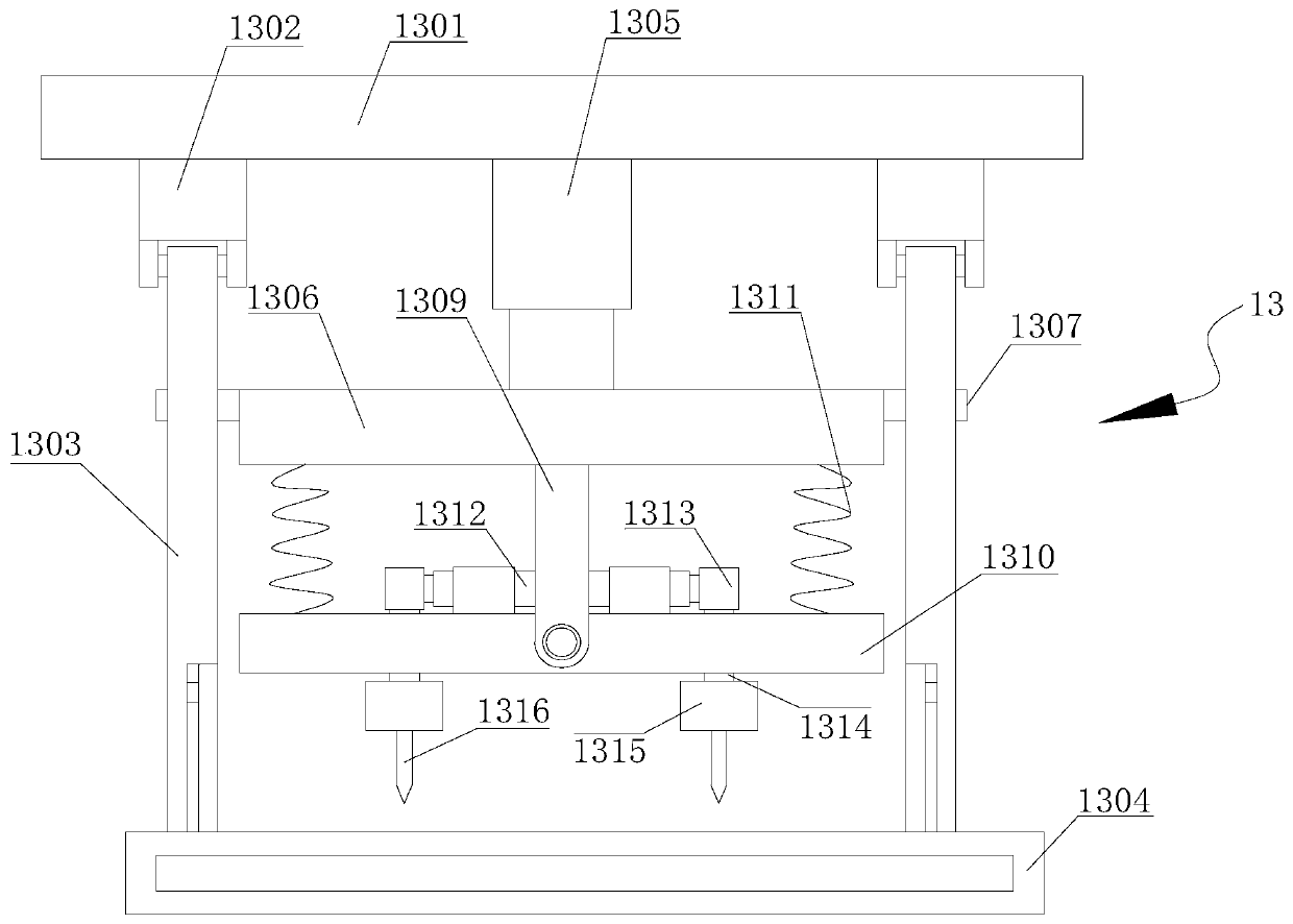 Sewing mechanism of sealing sewing automatic packaging machine