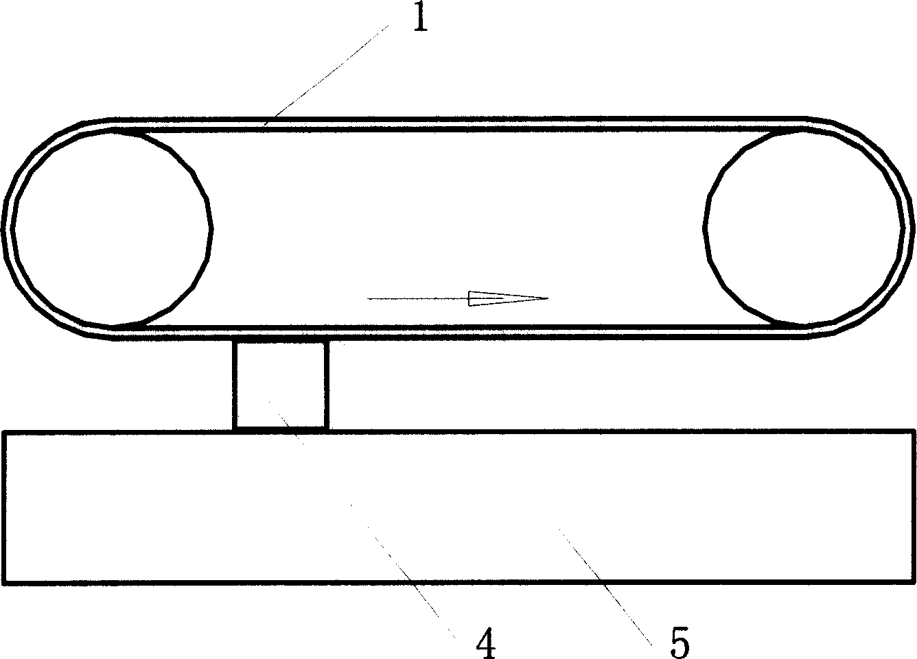 Roller wheel mark rubbing device for mark sticking machine