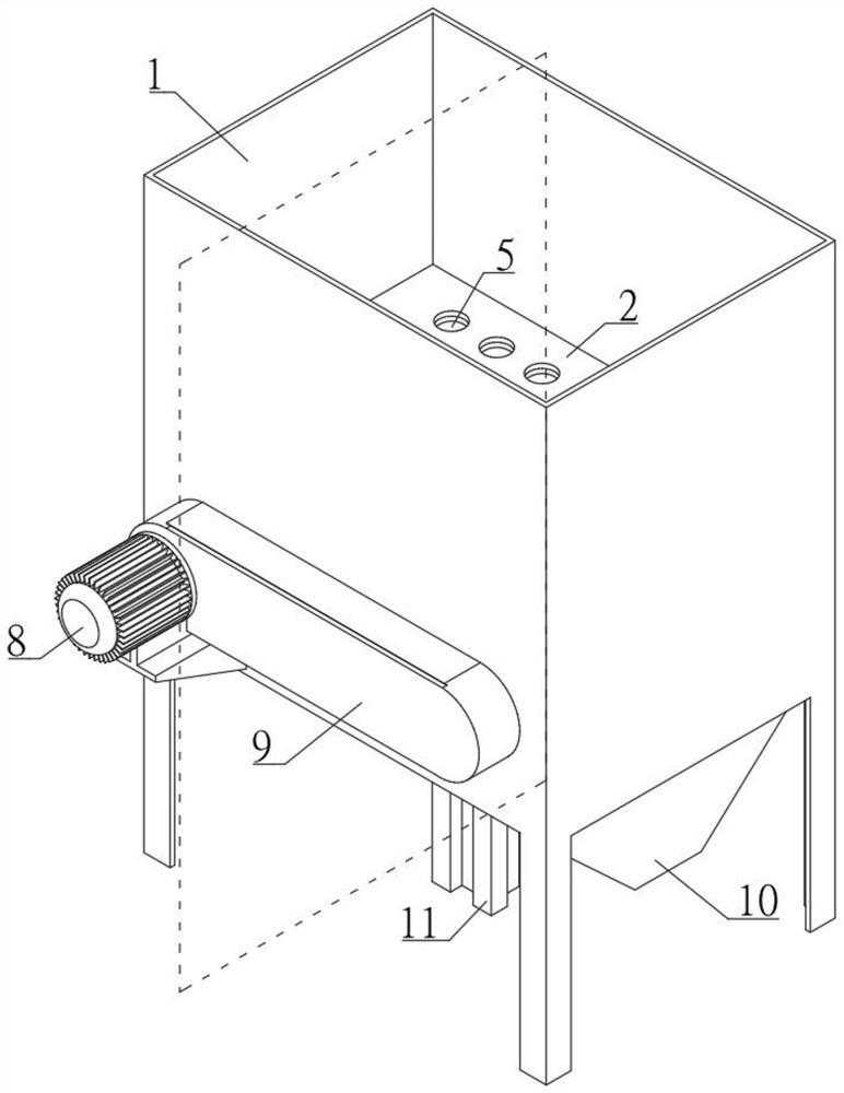 Vibration shelling and sand removing device for casting