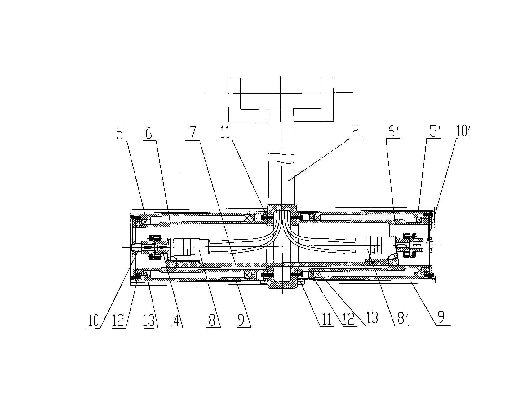 Drum-type hydraulic turner