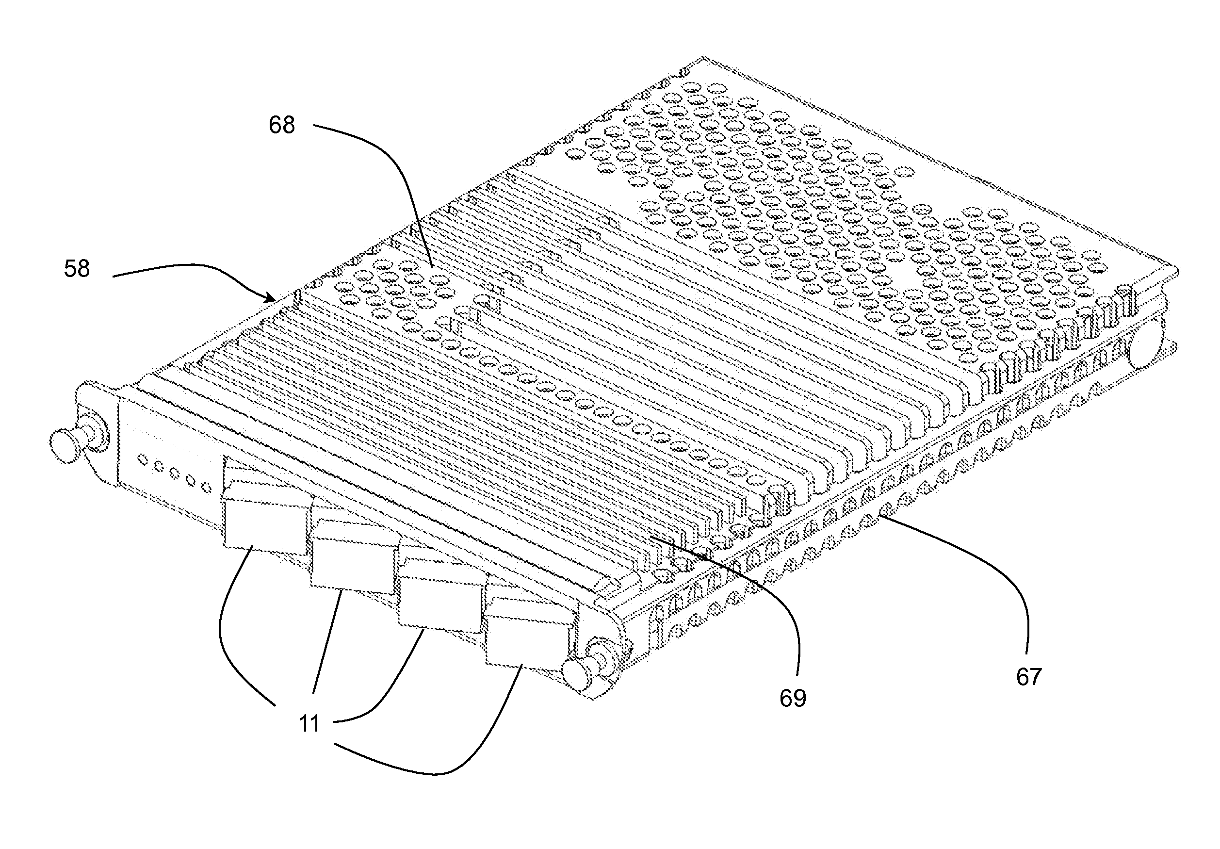 Sliding thermal contact for pluggable optic modules