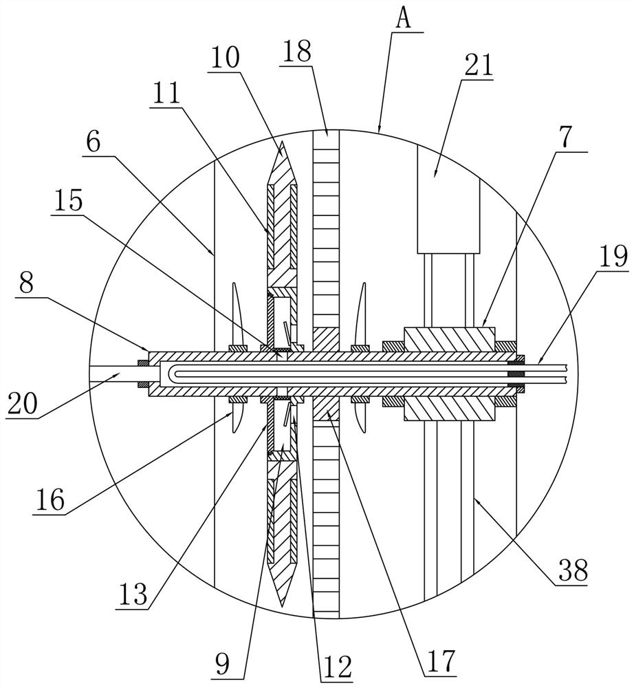 A light steel villa keel machine with multiple cooling cutting mechanism