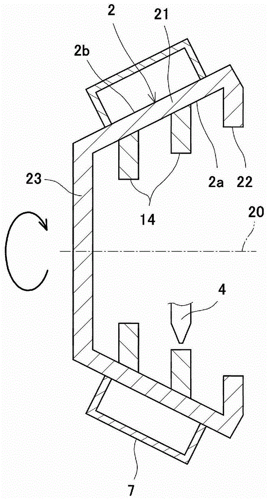 Axially symmetric body, and axially symmetric body manufacturing method