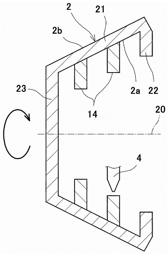 Axially symmetric body, and axially symmetric body manufacturing method