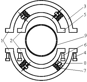 Tuned mass damper structure for reducing pipeline vibration