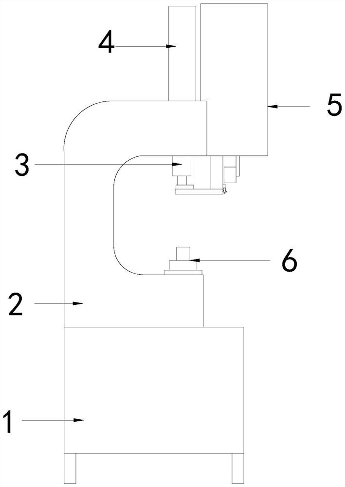 Hydraulic riveting machine