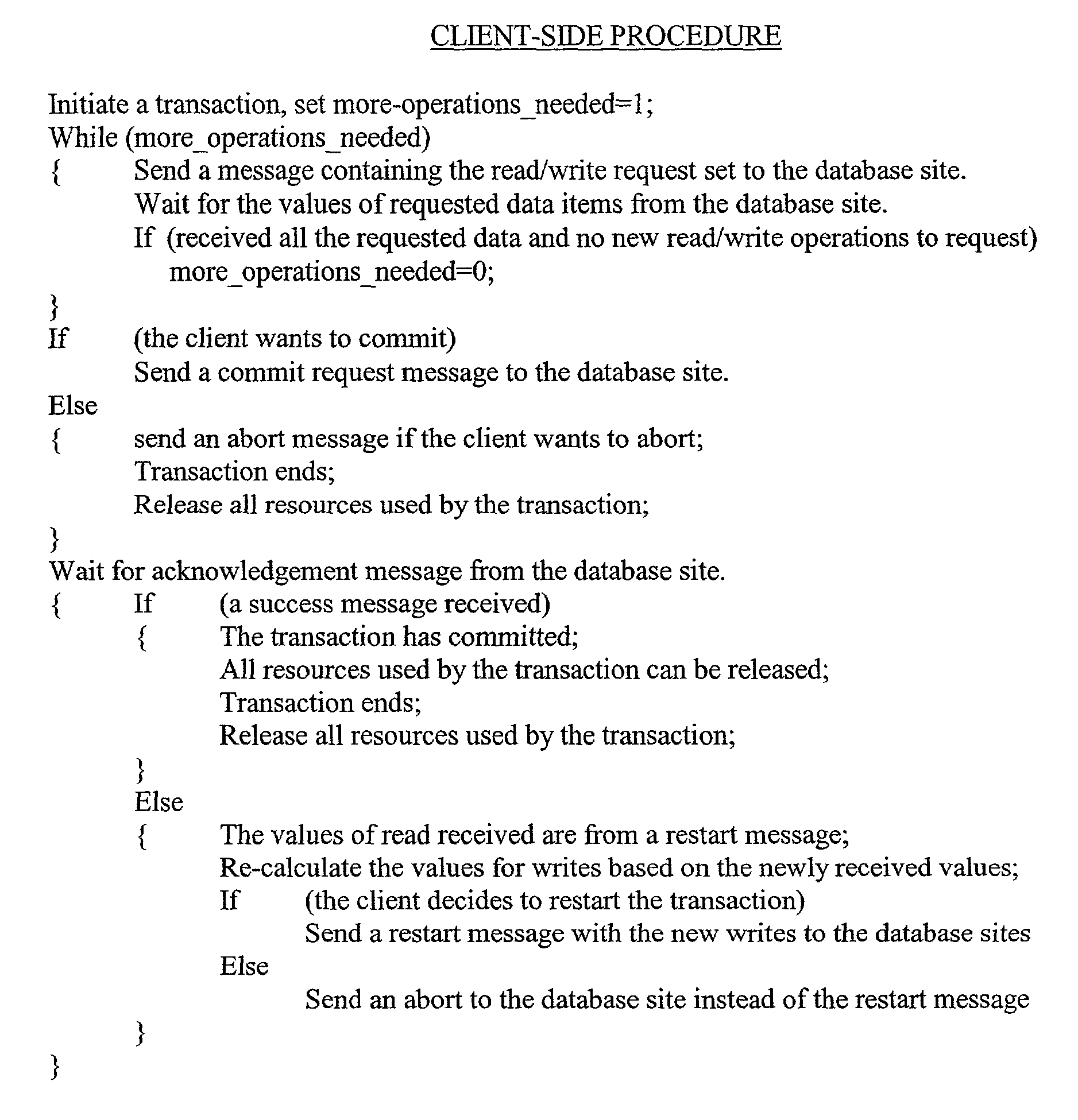 Concurrency control in high performance database systems