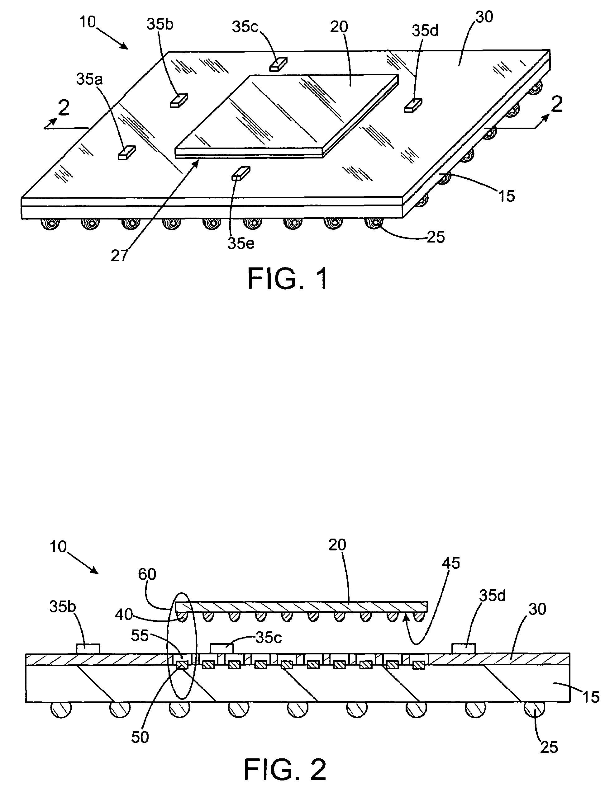 Semiconductor chip bump connection apparatus and method