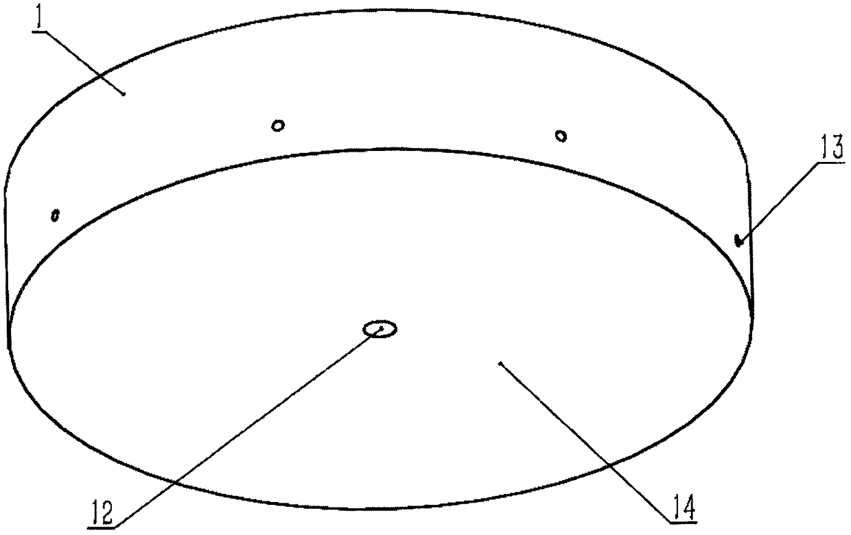 Sunken titanium-aluminum alloy target material provided with cooling hole