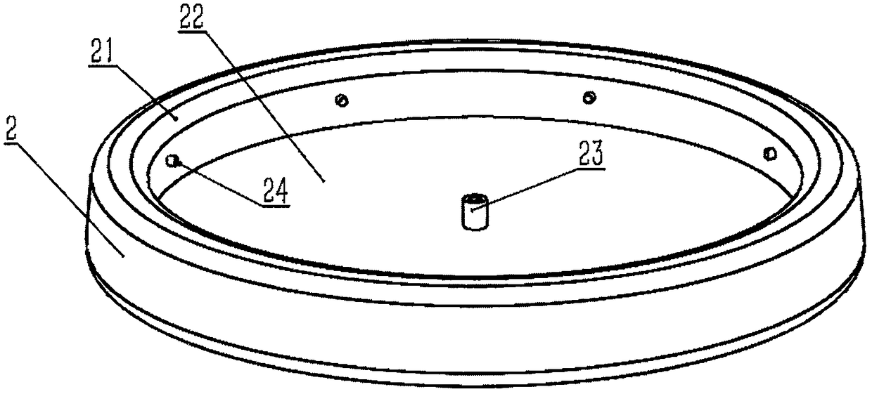 Sunken titanium-aluminum alloy target material provided with cooling hole