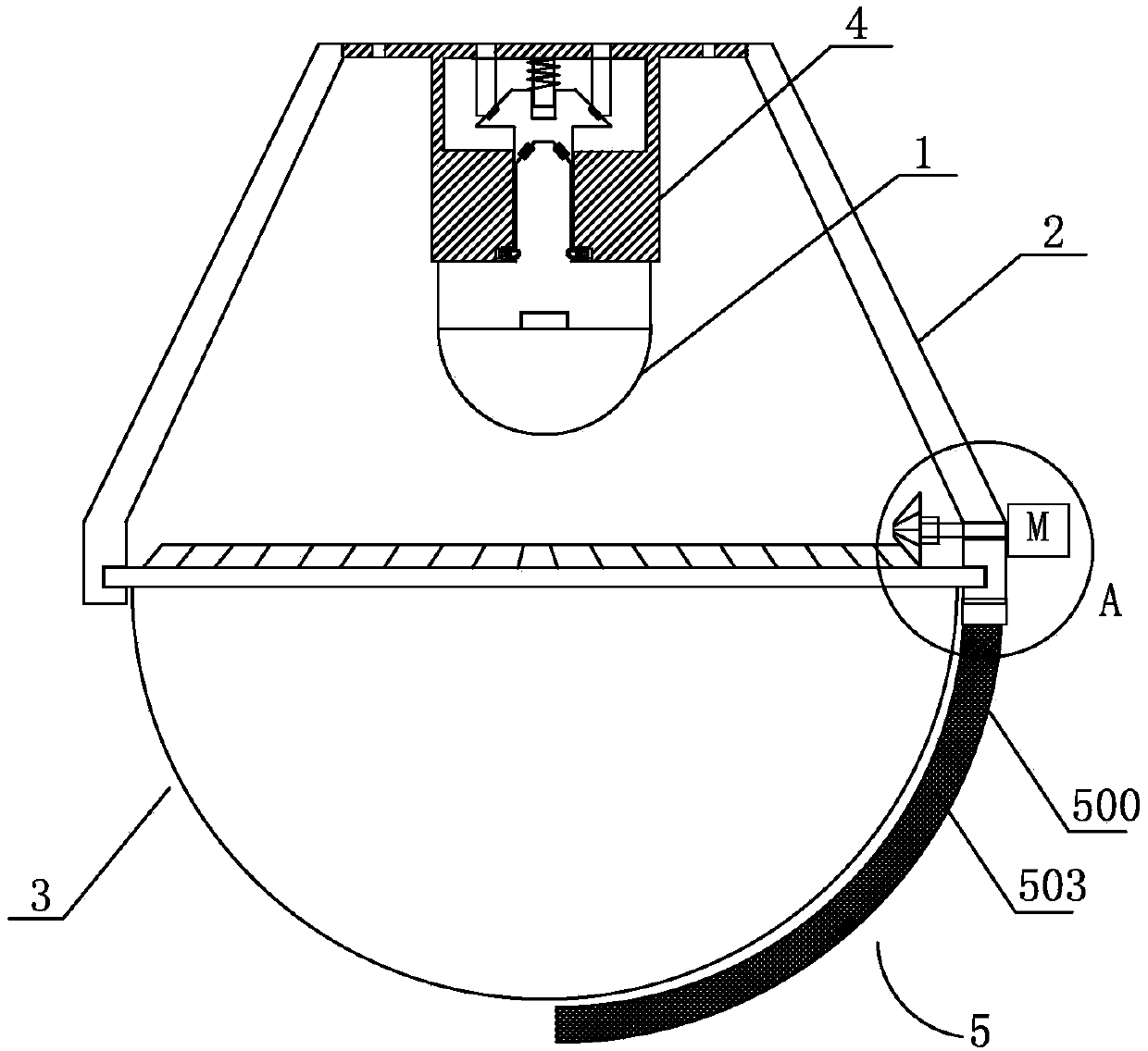 LED luminaire device for factory lighting