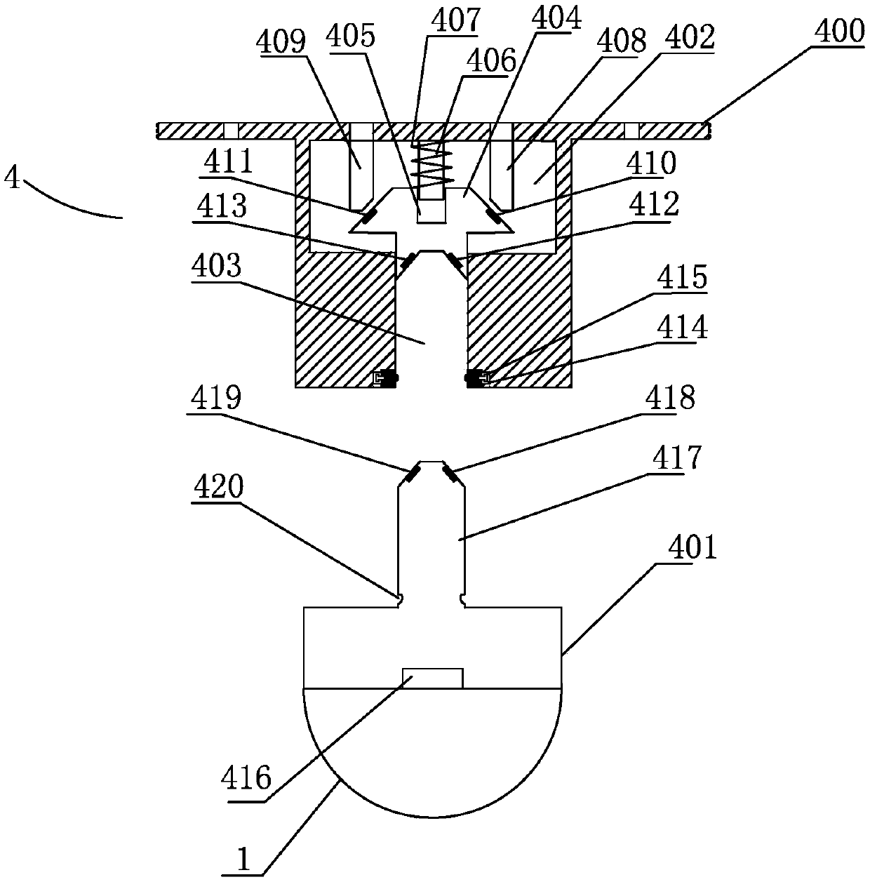 LED luminaire device for factory lighting