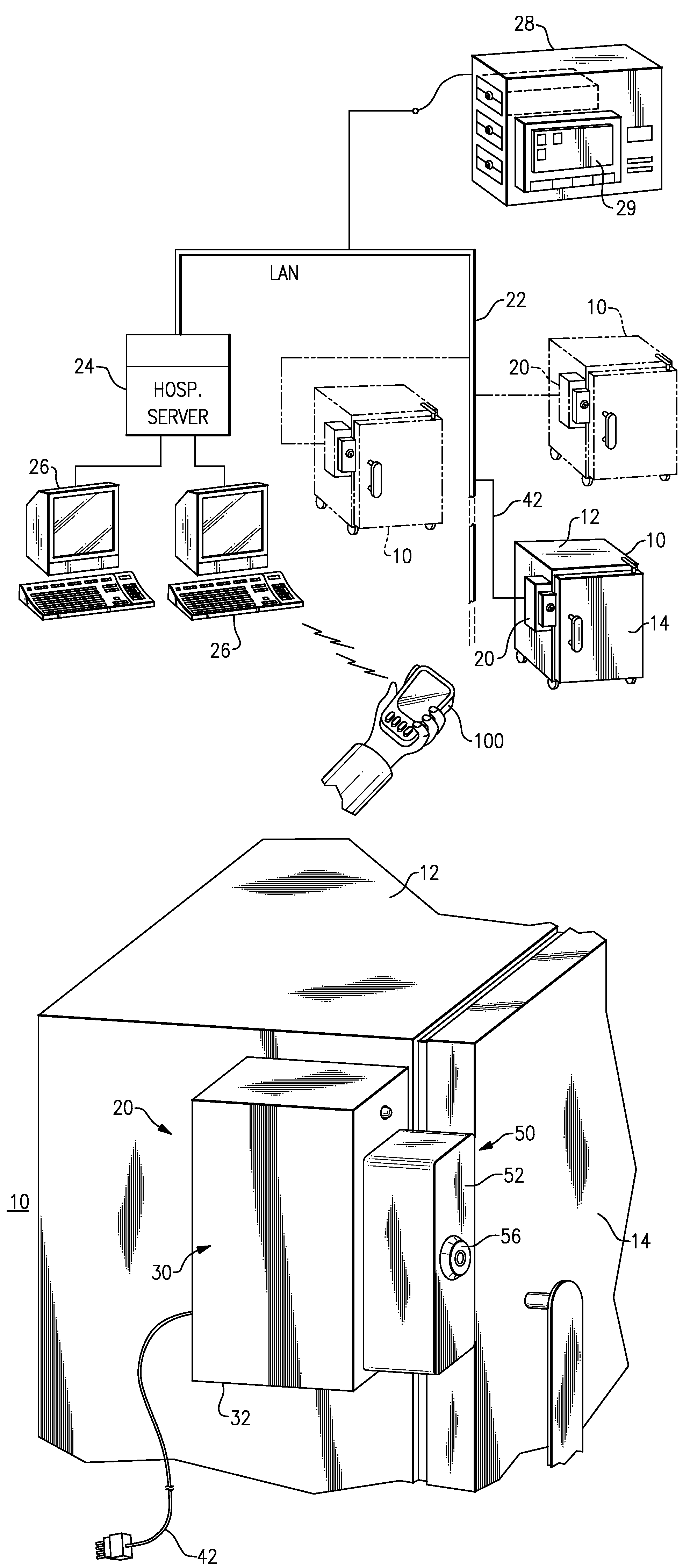 Remotely Actuated Refrigerator Lock with Thermal Spoilage Protection