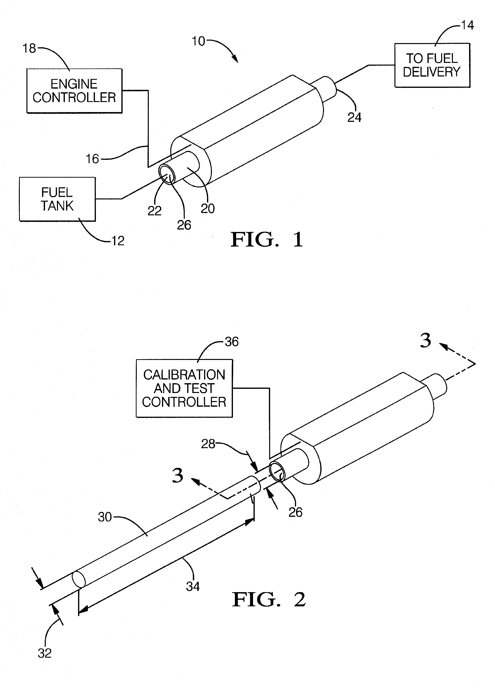 Method for testing and calibrating a capacitive flex fuel sensor